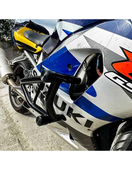 Crash Cage Engine Guard Crash Bar Suzuki GSX-R 600 750 (2001-2005) K1 K2 K3 K4 K5 Stunt Drift Highway Pad