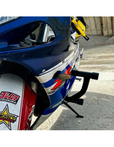 Crash Cage Engine Guard Crash Bar Suzuki GSX-R 600 750 (2001-2005) K1 K2 K3 K4 K5 Stunt Drift Highway Pad