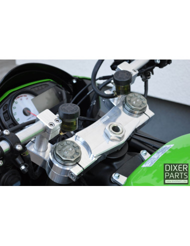 6mm risers Kawasaki ZX6R 636 (13-23) stunt;Reinforced upper triple tree clamp + 28