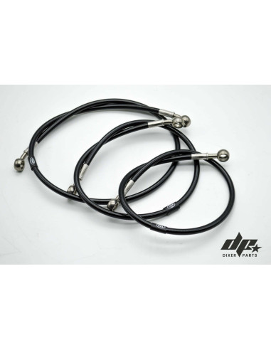 Hel Steel Braided Brake Lines Kit -ZX6-R 636 F4i 954 GSX-R 675 Stunt