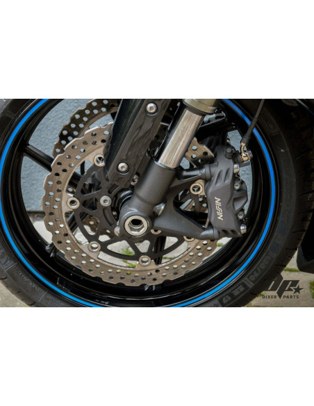 Hel Steel Braided Brake Lines Kit -ZX6-R 636 F4i 954 GSX-R 675 Stunt