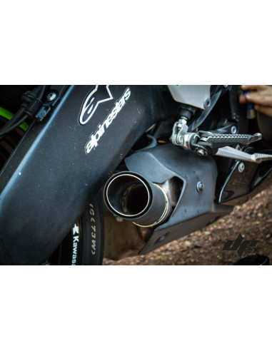 Short Exhaust – Muffler  Kawasaki ZX6R 636 (2008-2018) Stunt Drift