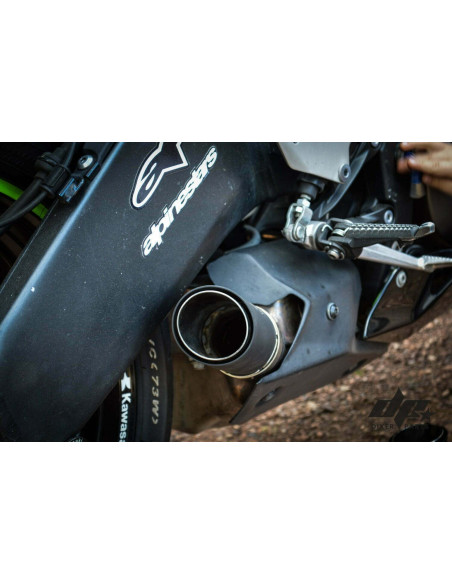 Short Exhaust – Muffler  Kawasaki ZX6R 636 (2008-2018) Stunt Drift