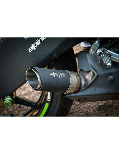 Short Exhaust – Muffler  Kawasaki ZX6R 636 (2008-2018) Stunt Drift