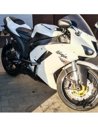 Crash Cage Kawasaki ZX6-R Ninja (2007-2008) Stunt Drift Street Engine Guard Highway Bar