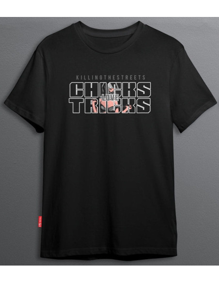 T-shirt KTS Killing The Streets – Chicks Love Tricks (L) for Motorcyclist Stunt
