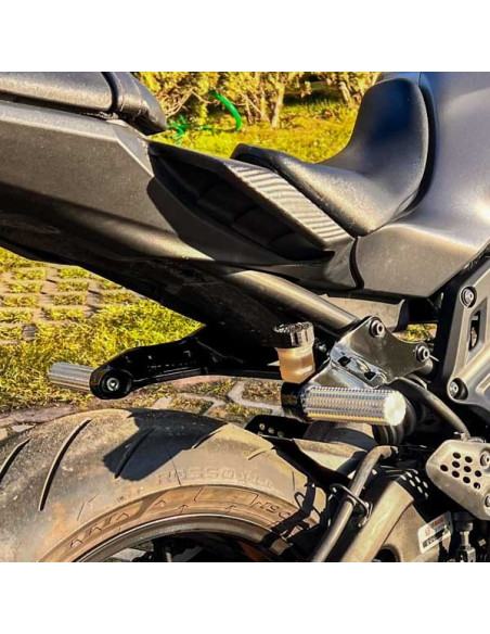 Rear Sets – Footrests Pegs Subcage Yamaha MT07 MT-07 (2014-2024) Stunt Ghymkana Track