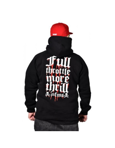 HOODIE FULL THROTTLE – Infamous Team Infms Stunt +STICKERS