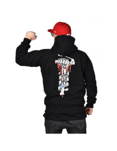 HOODIE TRZYMAJ GAZ BLACK | GREY – Infamous Team Infms Stunt +Stickers