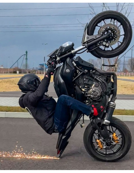 Steel Scrape Bar – 12 o’clock Yamaha MT07 MT-07 (2014-2022) Titan Stunt
