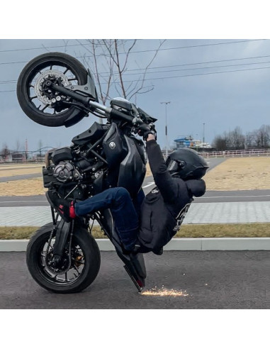 Steel Scrape Bar – 12 o’clock Yamaha MT07 MT-07 (2014-2022) Titan Stunt