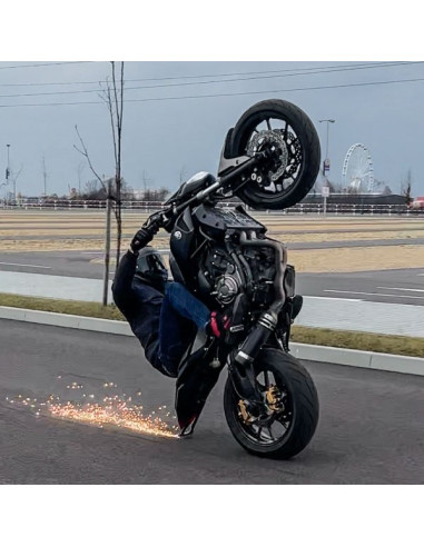 Steel Scrape Bar – 12 o’clock Yamaha MT07 MT-07 (2014-2022) Titan Stunt