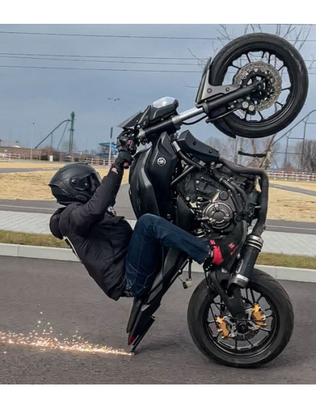 Steel Scrape Bar – 12 o’clock Yamaha MT07 MT-07 (2014-2022) Titan Stunt
