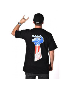T-SHIRT TRZYMAJ GAZ STAR BLACK | WHITE – Infamous Team Infms Stunt +Stickers
