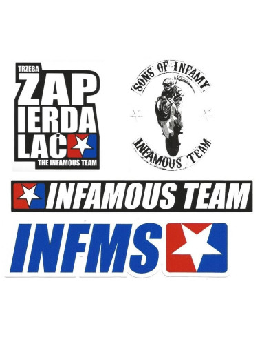 SWEATPANTS INFMS BLACK | GREY – Infamous Team Infms Stunt +Stickers