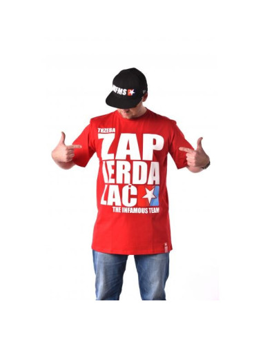 T-SHIRT TRZEBA ZAPIERDALAĆ – BLACK | GREY | RED | WHITE – Infamous Team Infms Stunt STICKERS