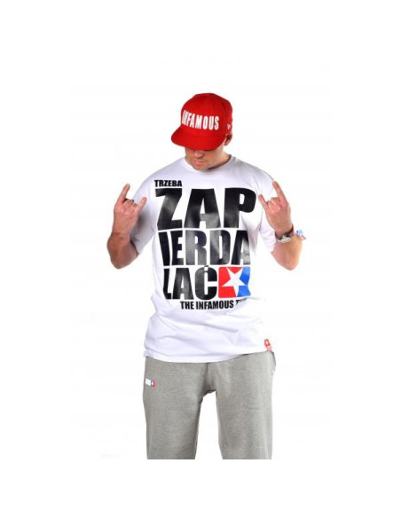 T-SHIRT TRZEBA ZAPIERDALAĆ – BLACK | GREY | RED | WHITE – Infamous Team Infms Stunt STICKERS