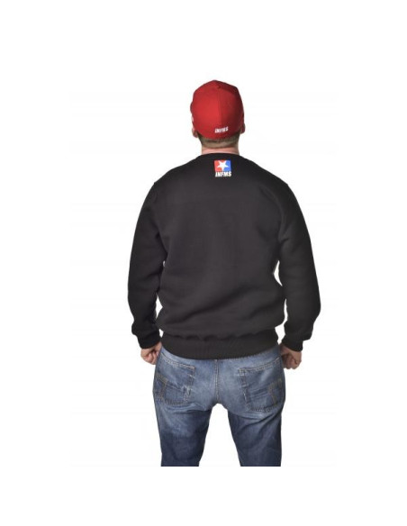CREWNECK SWEATSHIRT TRZEBA ZAPIERDALAĆ BLACK | GREY – Infamous Team Infms Stunt STICKERS