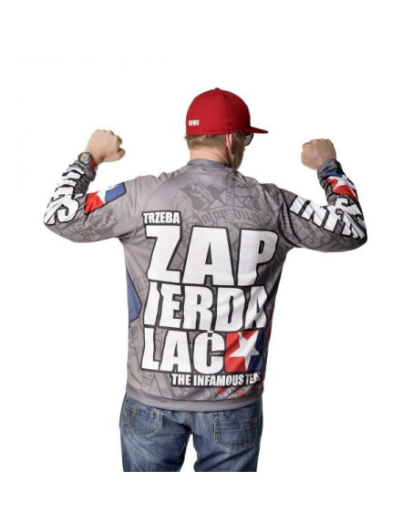 JERSEY SWEATSHIRT TZ GREY | BLACK – Infamous Team Infms Stunt +STICKERS