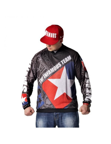 JERSEY SWEATSHIRT TZ GREY | BLACK – Infamous Team Infms Stunt +STICKERS