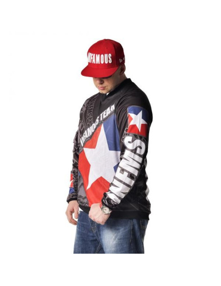 JERSEY SWEATSHIRT TZ GREY | BLACK – Infamous Team Infms Stunt +STICKERS