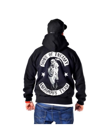 HOODIE SONS OF INFAMY BLACK | GREY – Infamous Team Infms Stunt STICKERS