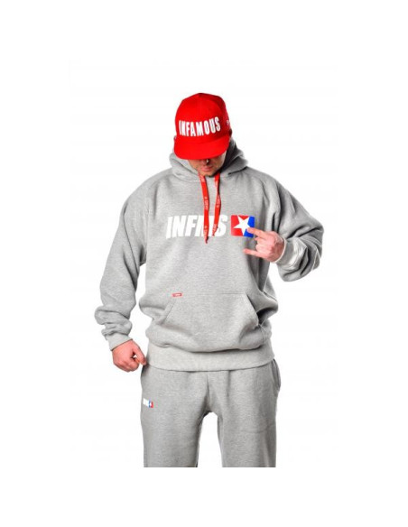 HOODIE INFMS GREY – Infamous Team Infms Stunt STICKERS