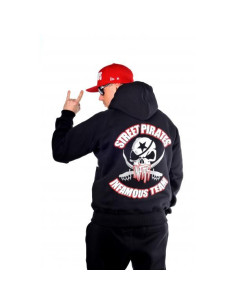 HOODIE STREET PIRATES BLACK – Infamous Team Infms Stunt STICKERS