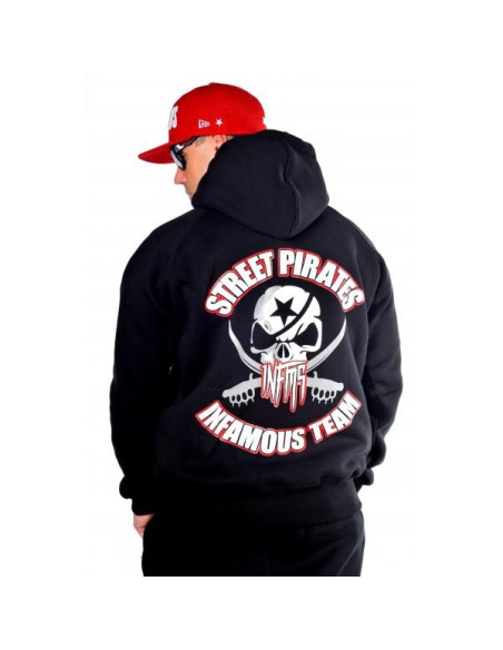 HOODIE STREET PIRATES BLACK – Infamous Team Infms Stunt STICKERS