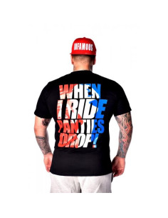 T-SHIRT WHEN I RIDE – BLACK – Infamous Team Infms Stunt STICKERS