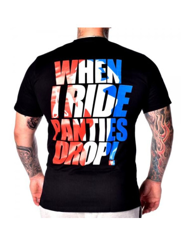 T-SHIRT WHEN I RIDE – BLACK – Infamous Team Infms Stunt STICKERS