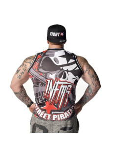 TANKTOP STREET PIRATES – BLACK – Infamous Team Infms Stunt -STICKERS 2