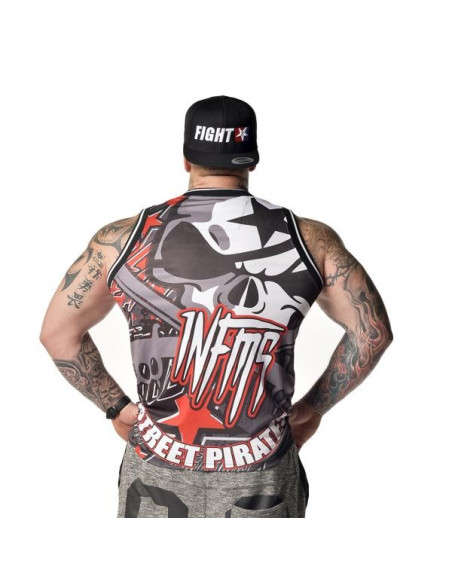 TANKTOP STREET PIRATES – BLACK – Infamous Team Infms Stunt -STICKERS