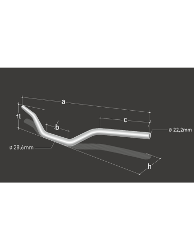 6 mm Fmx Stunt;Handlebar Magura X-line SX “Fatbar” 28