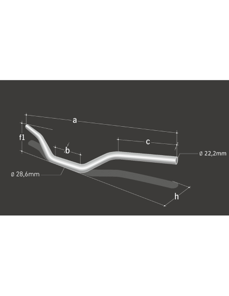 6 mm Fmx Stunt;Handlebar Magura X-line SX “Fatbar” 28