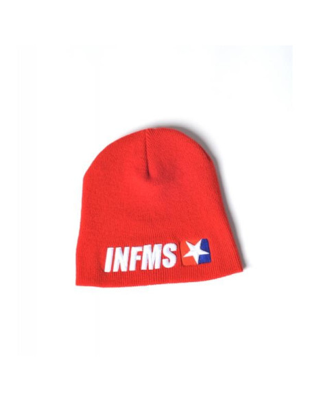 Winter SHORT BEANIE INFMS BLACK | GREY | RED Infamous Team Infms Stunt STICKERS