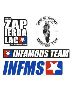 Mask INFMS TRZEBA ZAPIERDALAĆ Infamous Team Stunt +Stickers;Mask INFMS TRZEBA ZAPIERDALAĆ Infamous Team Stunt +Stickers 2