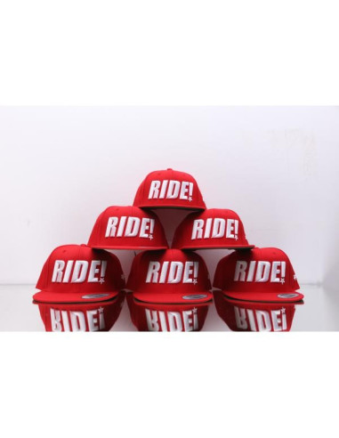 SNAPBACK RIDE! 3D RED | BLACK | GREY Infamous Team Infms Stunt +Stickers