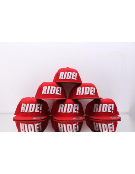 SNAPBACK RIDE! 3D RED | BLACK | GREY Infamous Team Infms Stunt +Stickers