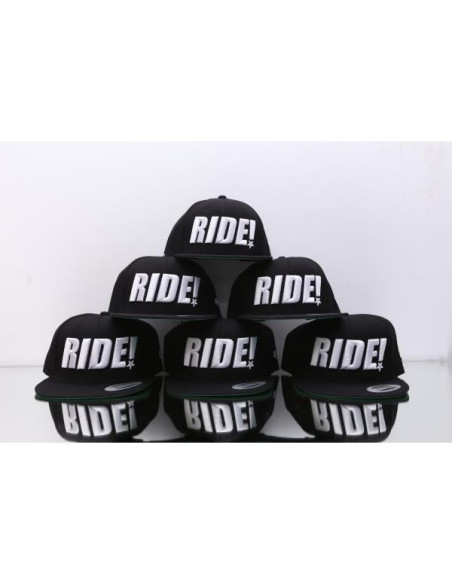 SNAPBACK RIDE! 3D RED | BLACK | GREY Infamous Team Infms Stunt +Stickers
