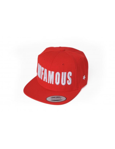 SNAPBACK INFAMOUS 3D RED | GREY | BLACK Infamous Team Infms Stunt +Stickers