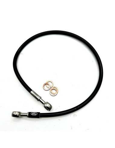 Hel Steel Braided Brake Line 58 cm -ZX6-R 636 F4i 954 GSX-R 675 MT-07 R7 Stunt