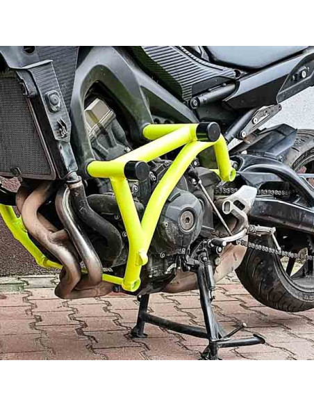 Yamaha MT09 (FZ09) Crash Cage - (2014-2021) - Engine Guard Crash Bar FJ09 XSR900 Tracer 900 Stunt Gymkhana