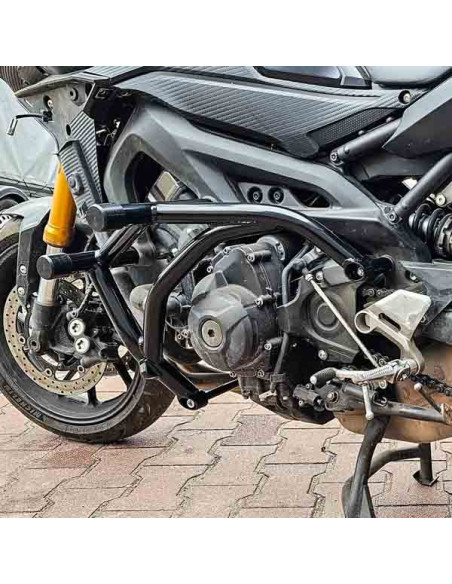 Yamaha MT09 (FZ09) Crash Cage - (2014-2021) - Engine Guard Crash Bar FJ09 XSR900 Tracer 900 Stunt Gymkhana