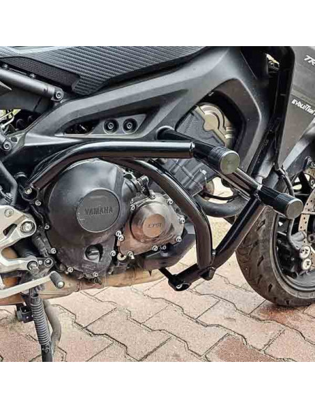 Yamaha MT09 (FZ09) Crash Cage - (2014-2021) - Engine Guard Crash Bar FJ09 XSR900 Tracer 900 Stunt Gymkhana