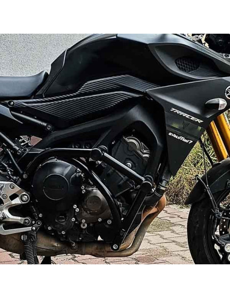 Yamaha MT09 (FZ09) Crash Cage - (2014-2021) - Engine Guard Crash Bar FJ09 XSR900 Tracer 900 Stunt Gymkhana