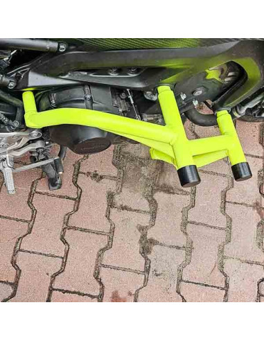 Yamaha MT09 (FZ09) Crash Cage - (2014-2021) - Engine Guard Crash Bar FJ09 XSR900 Tracer 900 Stunt Gymkhana