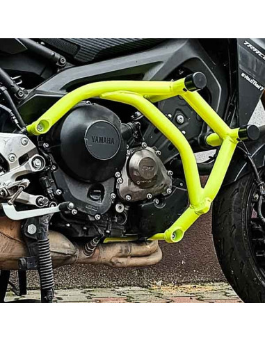 Yamaha MT09 (FZ09) Crash Cage - (2014-2021) - Engine Guard Crash Bar FJ09 XSR900 Tracer 900 Stunt Gymkhana
