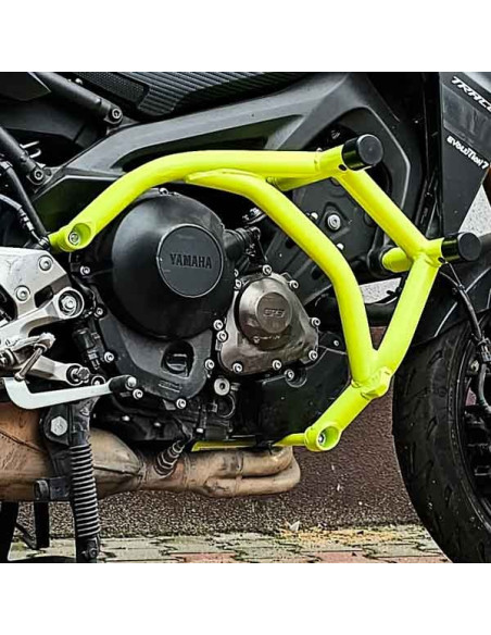 Yamaha MT09 (FZ09) Crash Cage - (2014-2021) - Engine Guard Crash Bar FJ09 XSR900 Tracer 900 Stunt Gymkhana