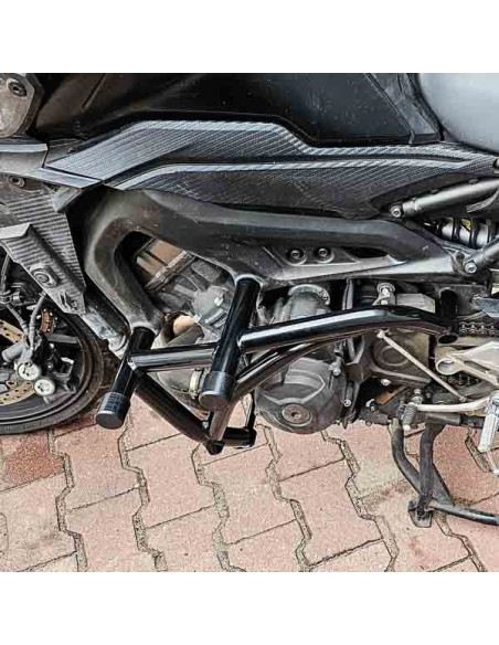 Yamaha MT09 (FZ09) Crash Cage - (2014-2021) - Engine Guard Crash Bar FJ09 XSR900 Tracer 900 Stunt Gymkhana